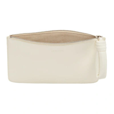 Shop Lemaire White A5 Pouch In 000 White