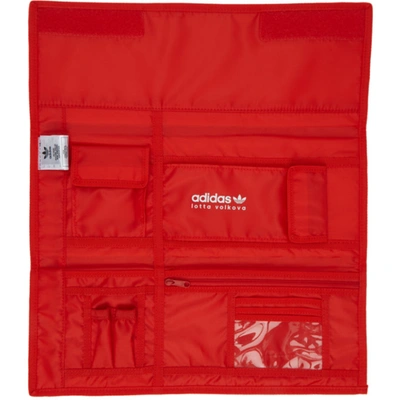 Shop Adidas Lotta Volkova Red Trefoil 3 Fold Clutch