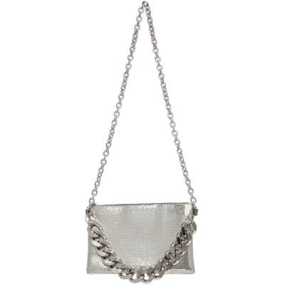 Shop Kara Silver Chain Mail Crossbody Bag