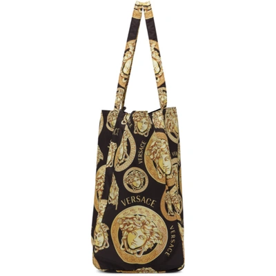 Shop Versace Gold Medusa Amplified Tote In 5b00v Gold