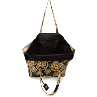 Shop Versace Gold Medusa Amplified Tote In 5b00v Gold