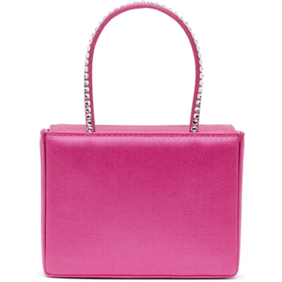 Shop Amina Muaddi Pink Super Amini Gilda Bag