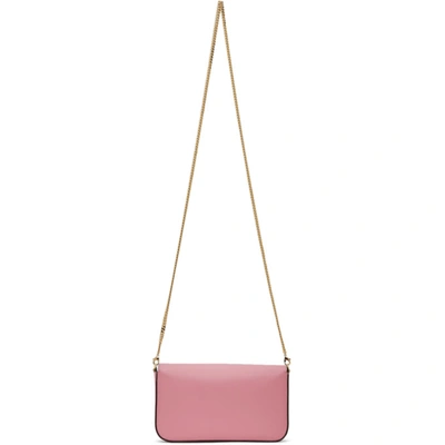 Shop Fendi Pink F Is  Chain Wallet Bag In F1b17 Pink