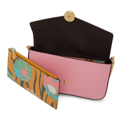 Shop Fendi Pink F Is  Chain Wallet Bag In F1b17 Pink