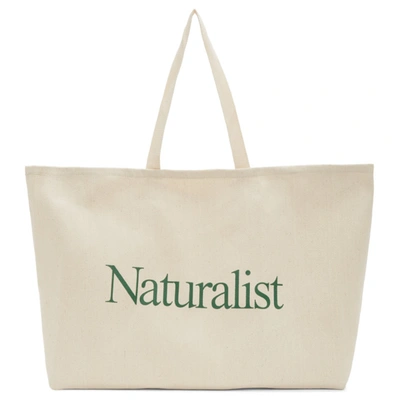 Shop Museum Of Peace And Quiet Beige Twill 'naturalist' Tote