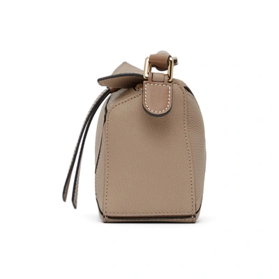 Shop Loewe Taupe Mini Puzzle Bag In 2566 Sand/m