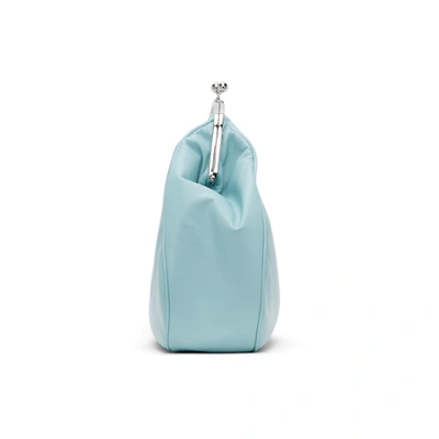 Shop Marina Moscone Blue Exploded Coin Purse In Pale Blue