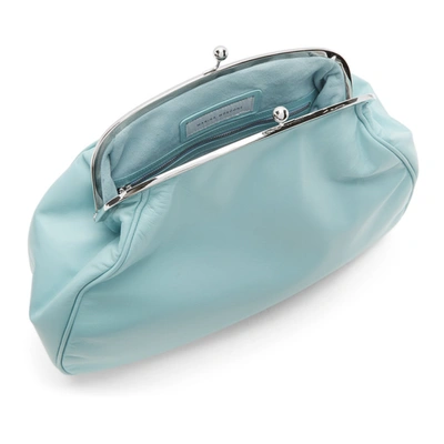 Shop Marina Moscone Blue Exploded Coin Purse In Pale Blue