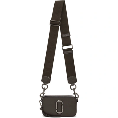 Marc Jacobs The Snapshot Dtm Ink Grey Leather Camera Bag in Grey