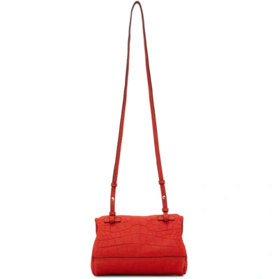 Shop Givenchy Red Mini Pandora Bag In 600 Red