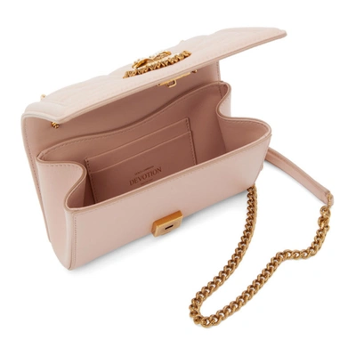 Shop Dolce & Gabbana Dolce And Gabbana Pink Small Devotion Bag In 80412 Cipri