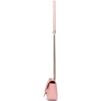 Shop Gucci Pink Mini Gg Marmont 2.0 Shoulder Bag In 5815 Pink