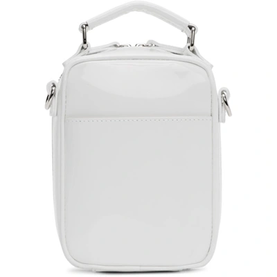 Shop Junya Watanabe White Steer Glass Glossy Bag In 5 White
