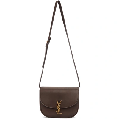 Shop Saint Laurent Brown Medium Kaia Bag In 2004 Dkoak