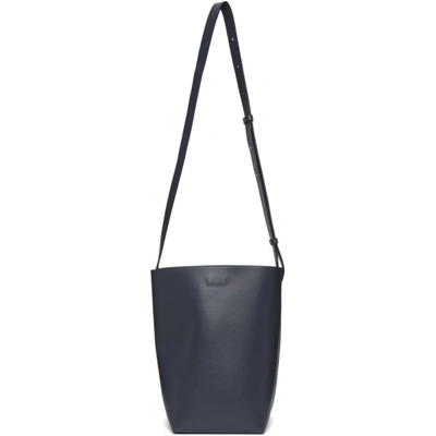 Shop Aesther Ekme Blue Midi Shoulder Bag In 142 Shadow