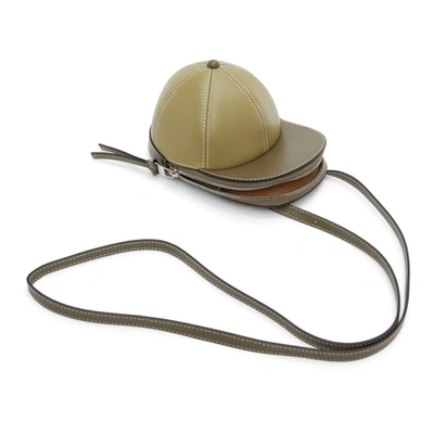 Shop Jw Anderson Khaki Midi Cap Bag In 594 Olive