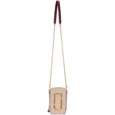 Shop Marc Jacobs Pink & Beige 'the Hot Shot' Shoulder Bag In 697 Rose Mu