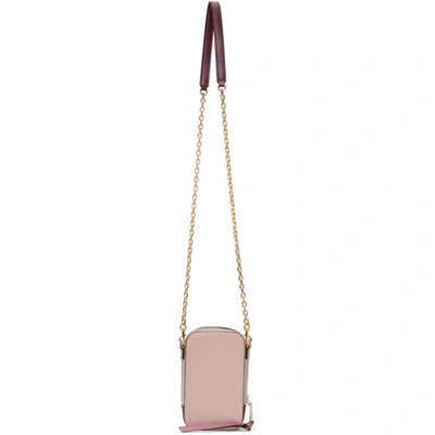 Shop Marc Jacobs Pink & Beige 'the Hot Shot' Shoulder Bag In 697 Rose Mu