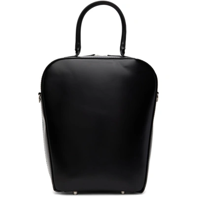 Shop Junya Watanabe Black Leather Glass Shoulder Bag In 1 Black