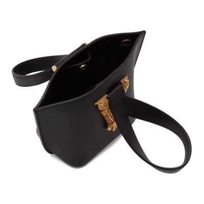 Shop Versace Black Mini Virtus Bucket Bag In K41ot Black