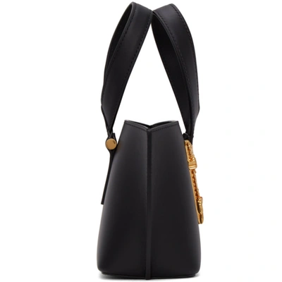 Shop Versace Black Mini Virtus Bucket Bag In K41ot Black