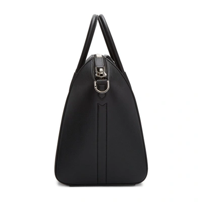 Shop Givenchy Black Medium Antigona Bag In 001 Black