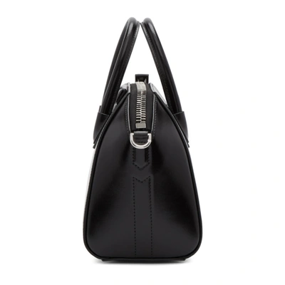 Shop Givenchy Black Mini Antigona Bag In 001 Black