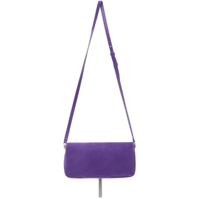 Shop Saint Laurent Purple Suede Medium Kate 99 Tassel Bag In 5104 Violet