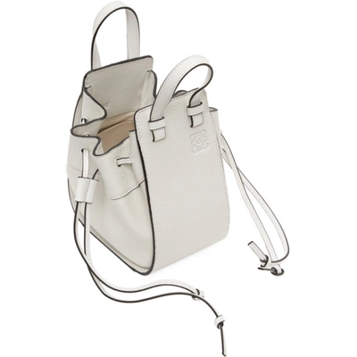 Shop Loewe Off-white Mini Hammock Bag In 1950 White