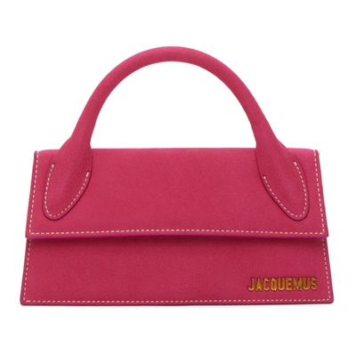 Shop Jacquemus Pink Long 'le Chiquito' Clutch