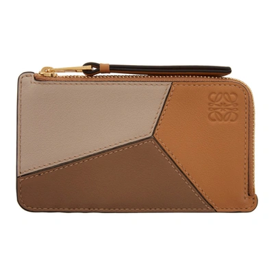 Shop Loewe Tan Puzzle Coin Pouch In 3943 Desert