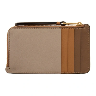 Shop Loewe Tan Puzzle Coin Pouch In 3943 Desert