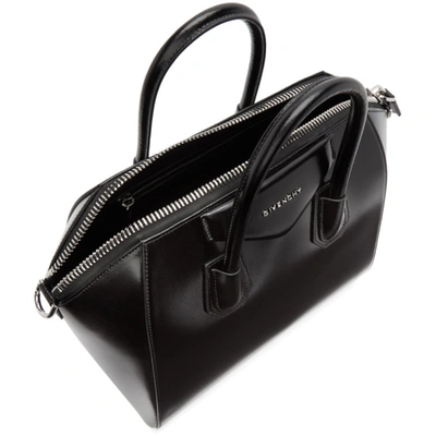 Shop Givenchy Black Medium Antigona Bag In 001 Black