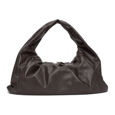 Shop Bottega Veneta Brown 'the Shoulder Pouch' Bag In 2132 Fonden