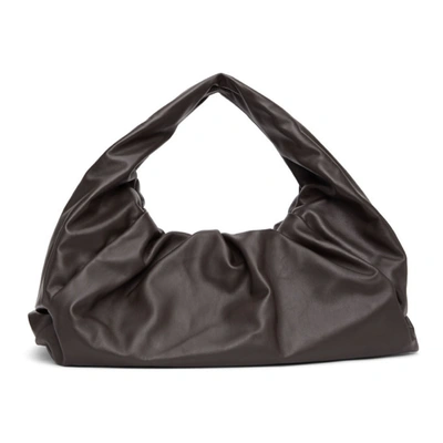 Shop Bottega Veneta Brown 'the Shoulder Pouch' Bag In 2132 Fonden