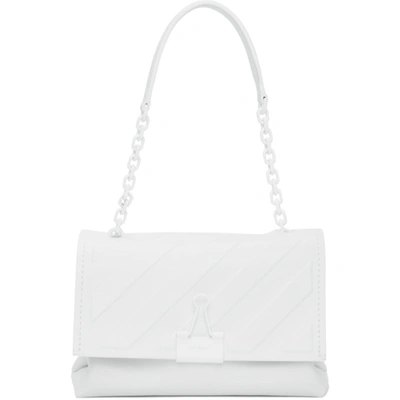 Shop Off-white White Soft Diag Binder Clip Bag