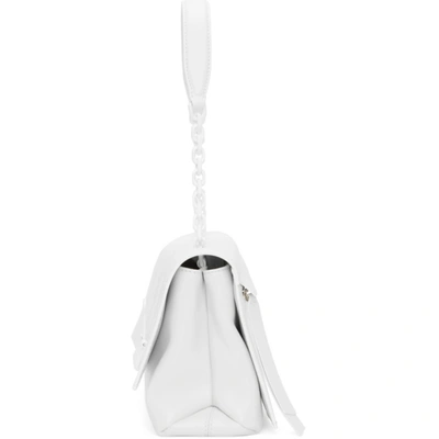 Shop Off-white White Soft Diag Binder Clip Bag