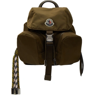 Shop Moncler Green Mini Dauphine Backpack In 82g Olive M