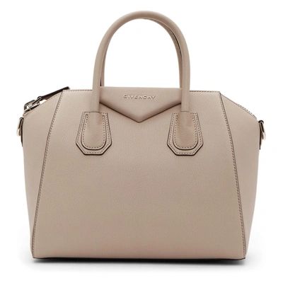 Shop Givenchy Beige Small Antigona Bag In 292 Dune