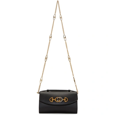 Shop Gucci Black Mini Zumi Bag In 1000 Black