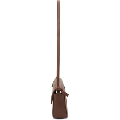 Shop Abra Brown Big Baguette Bag