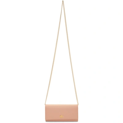 Shop Gucci Pink Petite Gg Marmont Chain Bag In 5909 P Pink
