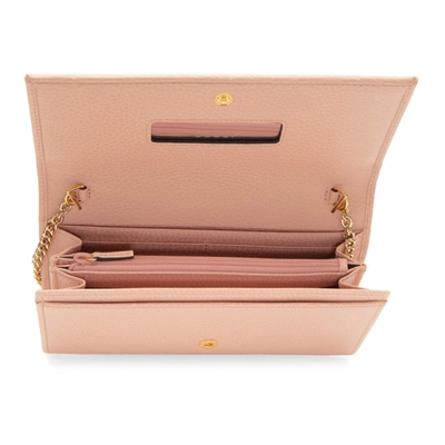 Shop Gucci Pink Petite Gg Marmont Chain Bag In 5909 P Pink