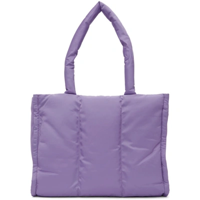 Shop Marc Jacobs Purple Heaven By  Logo Tote In Soft Violet