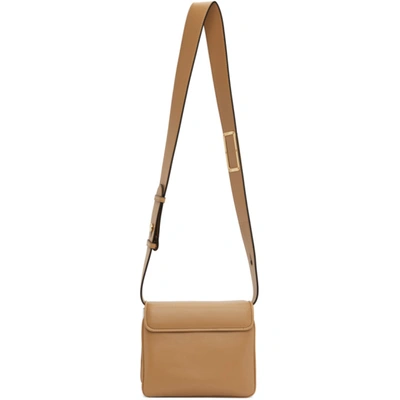 Shop Fendi Beige Small Shiny Id Bag In F1cbn Honey