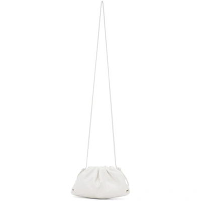 Shop Bottega Veneta White ‘the Mini Pouch' Clutch In 9143 Chalk