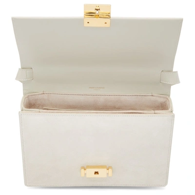 Shop Saint Laurent Off-white Medium Bellechasse Bag In 9207 White