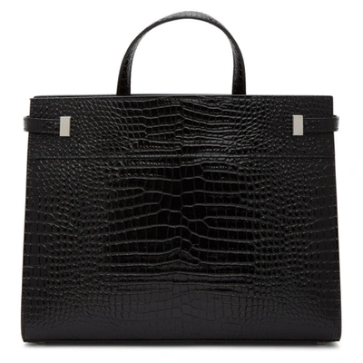 Shop Saint Laurent Black Small Manhattan Tote In 1000 Black