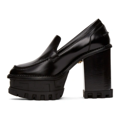 Shop Versace Black Greta Empire Heels In D41oh Black