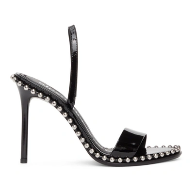 Shop Alexander Wang Black Patent Nova Heeled Sandals In 001 Black